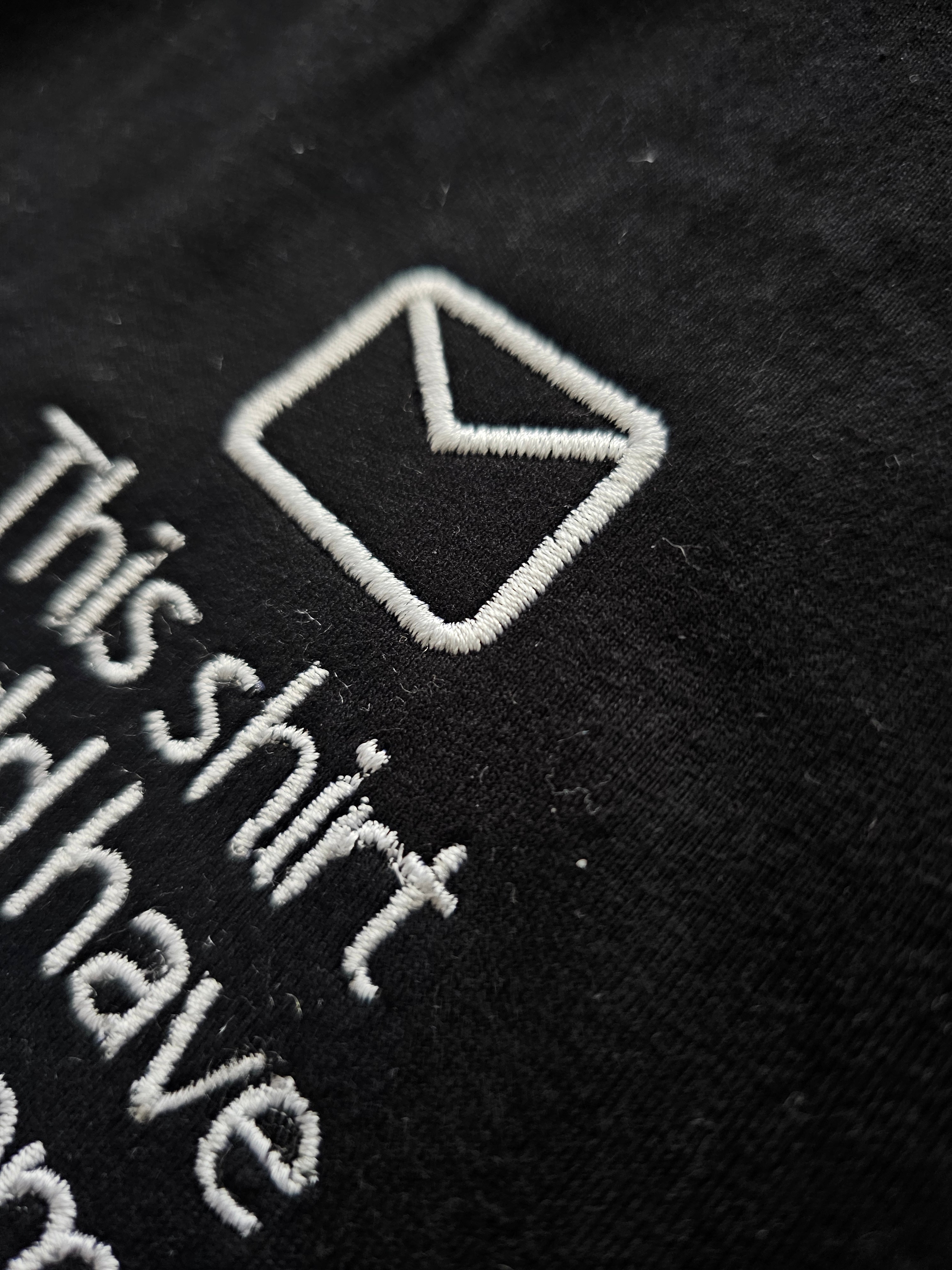 It could be an email | Minimalist Embroidered T-Shirt