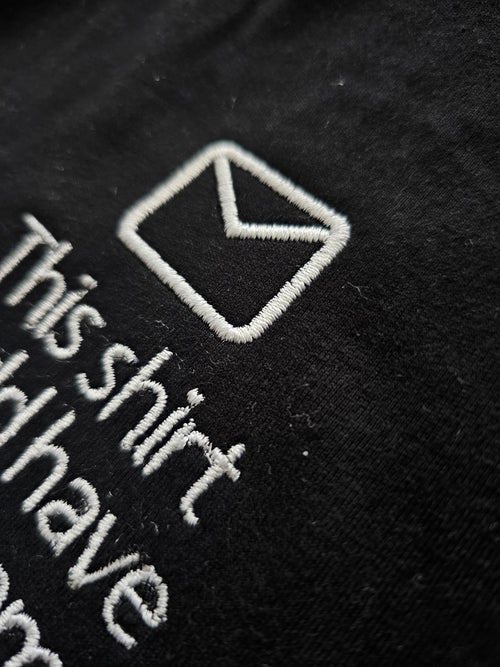 It could be an email | Minimalist Embroidered T-Shirt
