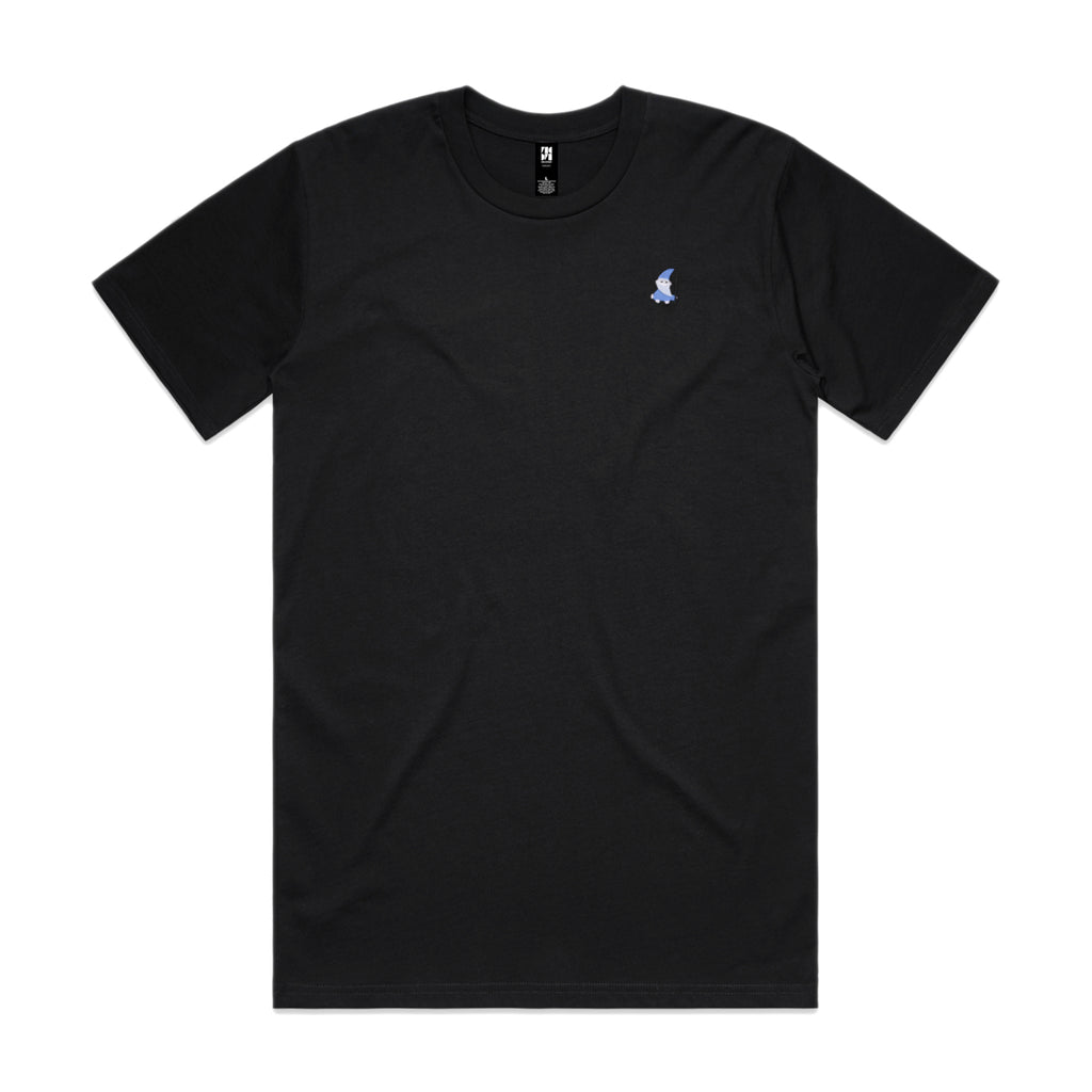 Quality AS Colour black t-shirts with embroidered wizard character on the left breast