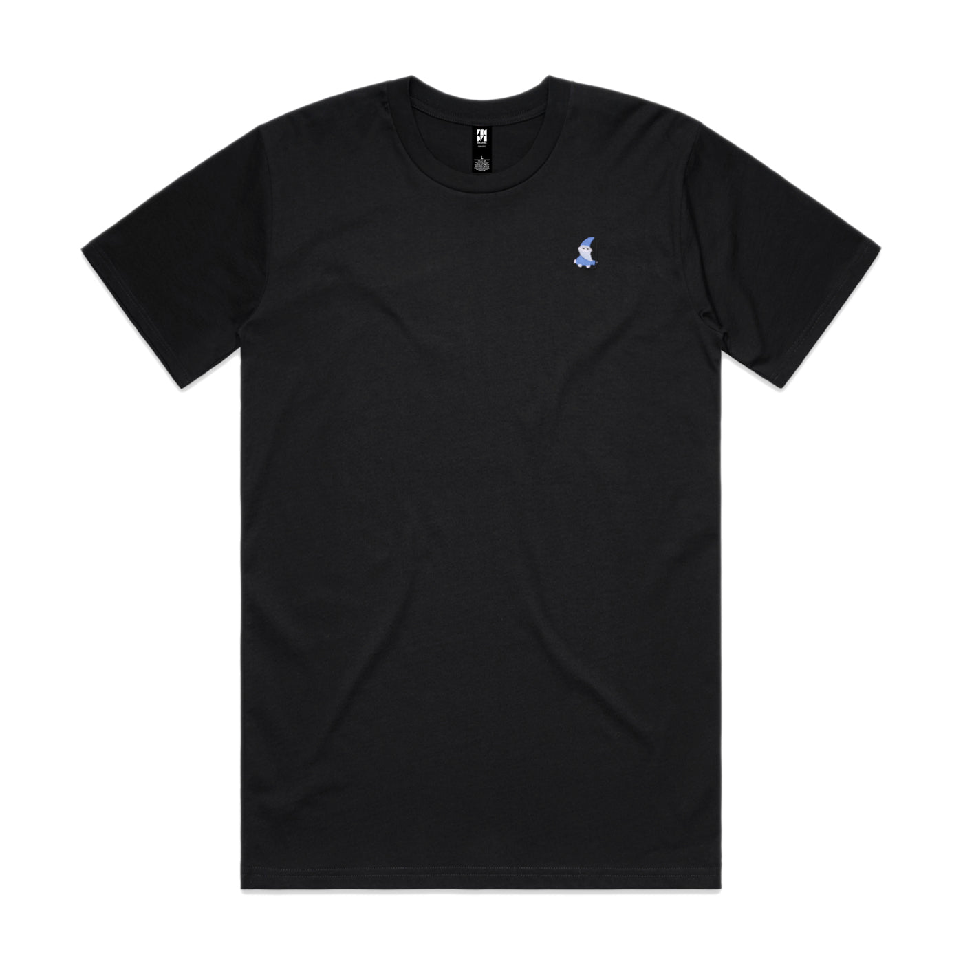 Quality AS Colour black t-shirts with embroidered wizard character on the left breast